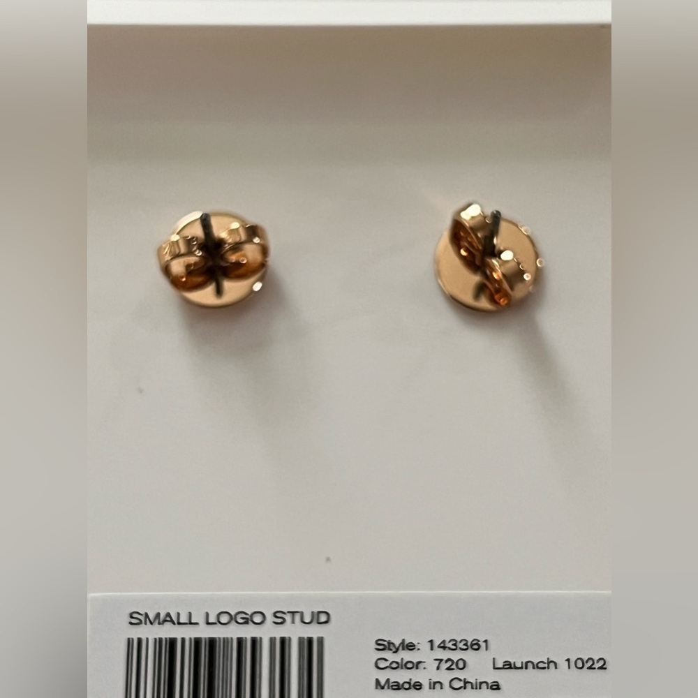 TORY BURCH• Small Logo Earrings - Picture 10 of 15